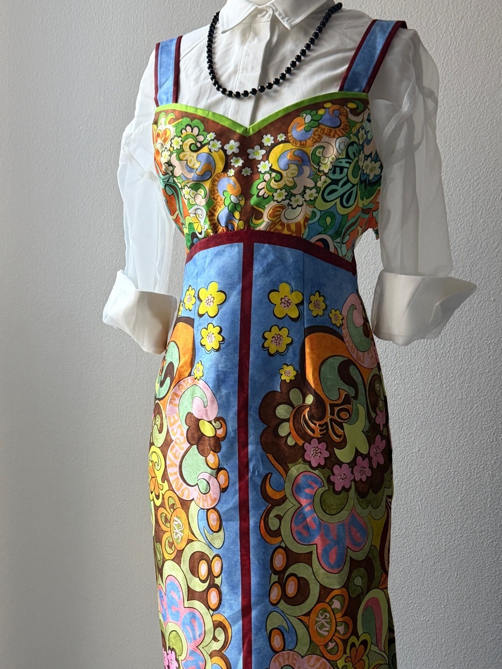 Alemais Dreamer Corset Multicolor Floral Print Midi Dress - Picture 5 of 9